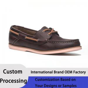 China Loafers Style Genuine Leather Men Shoes Casual Brown Dress Shoes wholesale