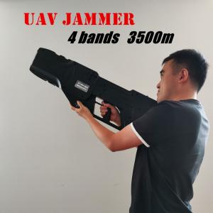 China Gun Shape Portable Drone Jammer 1.5km Jamming Distance on sale