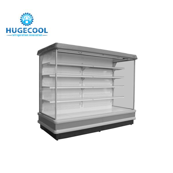 110v 220v Display Refrigerator Showcase , Display Fridge Shelves With Glass Door