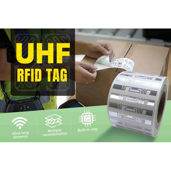 Printable Barcode Sticker Uhf Rfid Retail Label Soft Tag for Super Market EAS System Inventory Management