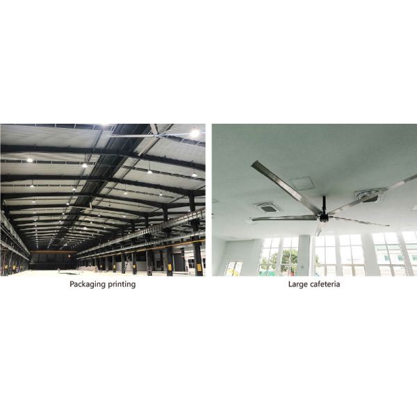 Large Industrial Fans For Workshop Large HVLS Fans With Anti-Collision Blades