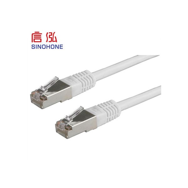 FTP 24 AWG Shielded CAT5E Cable PVC Jacket With RJ45 Connector