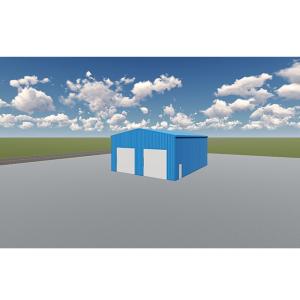 China Structural Galvanized Steel Two Car Garage Metal Building wholesale