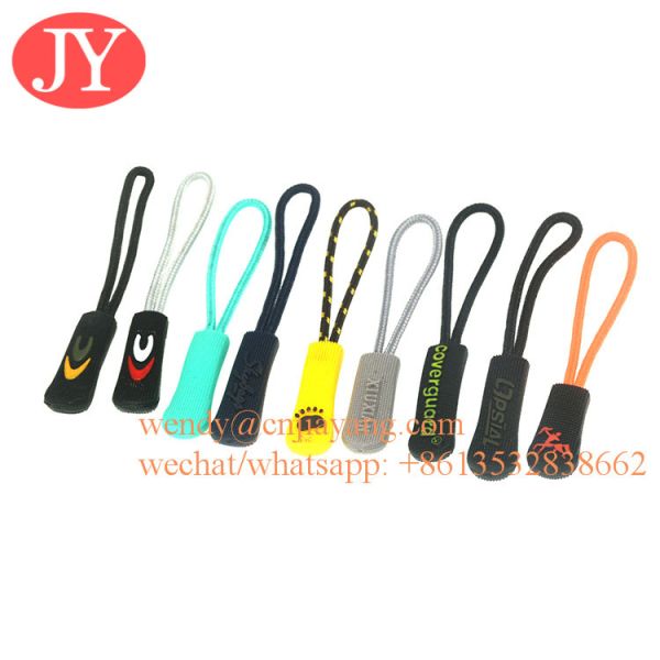 Jiayang Durable nylon cord Zipper Pull Zipper Tags Cord Pulls Zipper