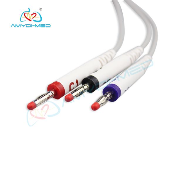 Durable Safety EKG Lead Wires , Nihon Kohden Ecg Cable TPU Material