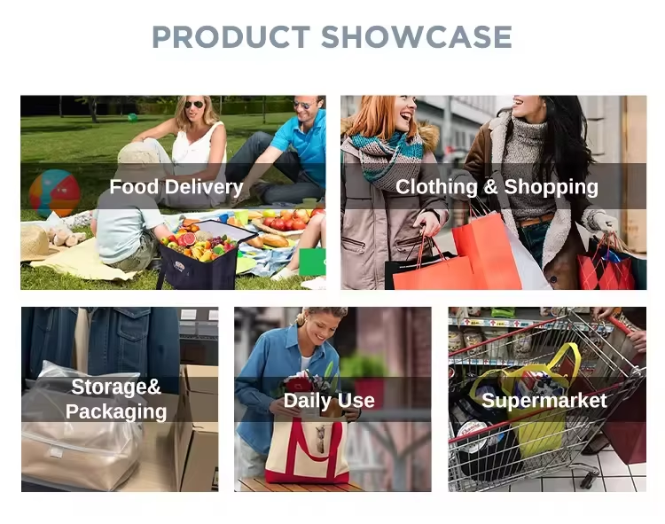 Custom Retail Printed Eco-Friendly Grocery Nonwoven Bag Gift Cloths Packaging Bag Non Woven Tote Shopping Bag