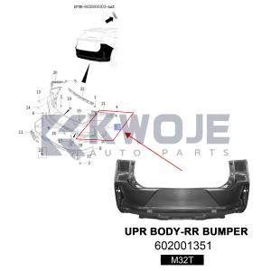 Auto Spare Parts Front Bumper for Chery OEM 602001351