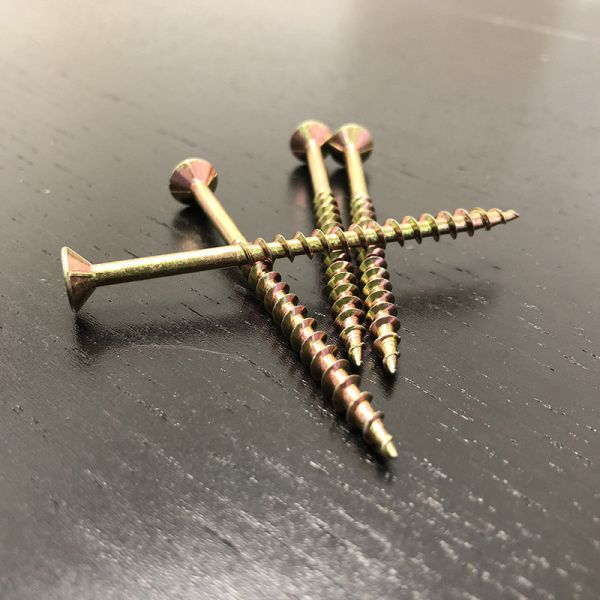 M4.0x75MM Chipboard Screw Partially Threaded Countersunk Flat Head Screws For Wood