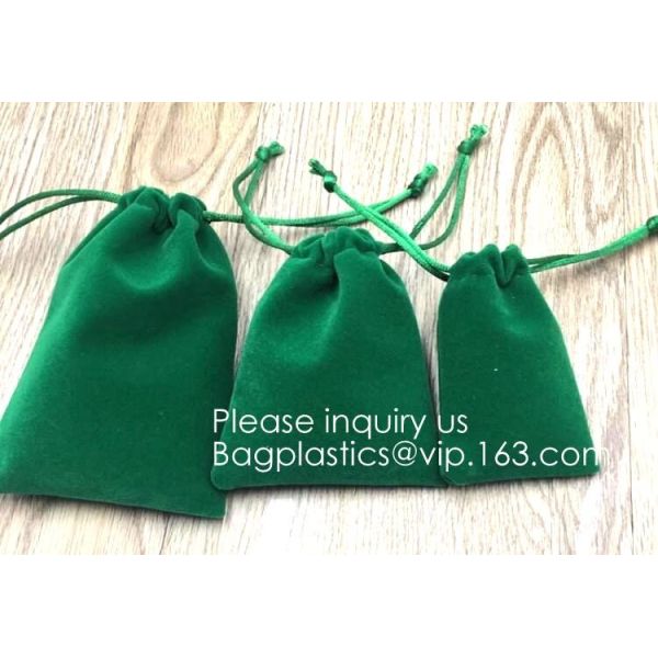 Velvet Cloth Drawstring Pouches Handy Gifts Jewelry Bags,Cream Drawstrings Velvet Bags for Jewelry, Gift, Wedding Favors