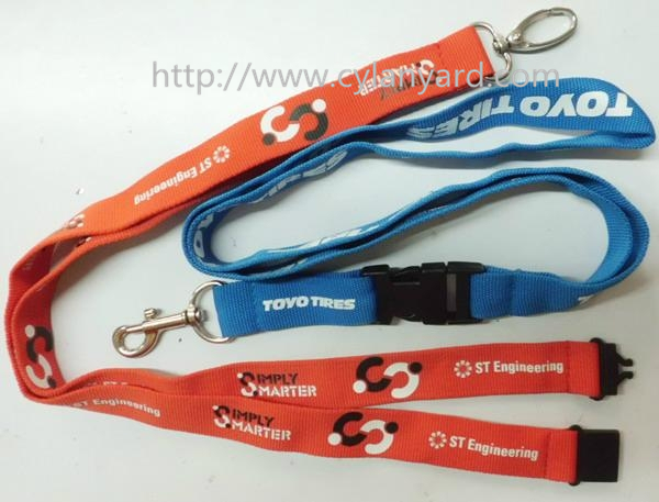 Heavy duty textile id badge neck lanyard