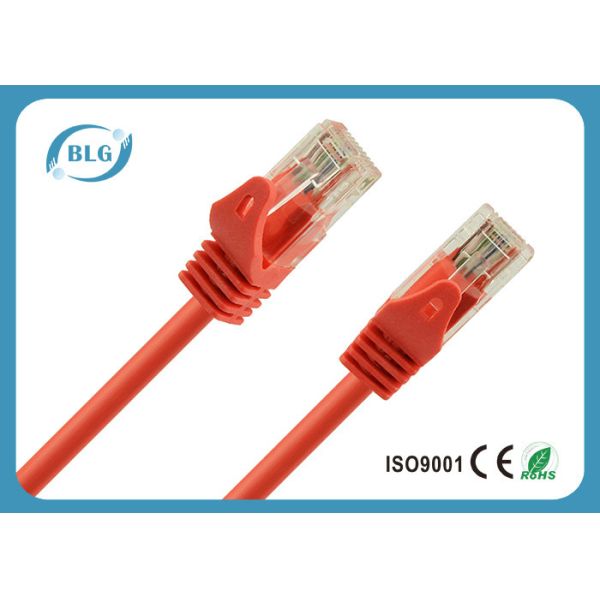 OFC Cat5e UTP Patch Cord 4 Twisted Pairs / BC CCA Red Cat5e Patch Cable