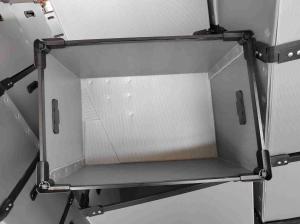 China Stackable Plastic Reusable Boxes Handle PP Carton Customized wholesale