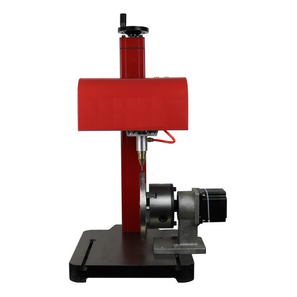 Desktop Rotary Pneumatic Dot Peen Marking Machine 100w For Steel Pipe