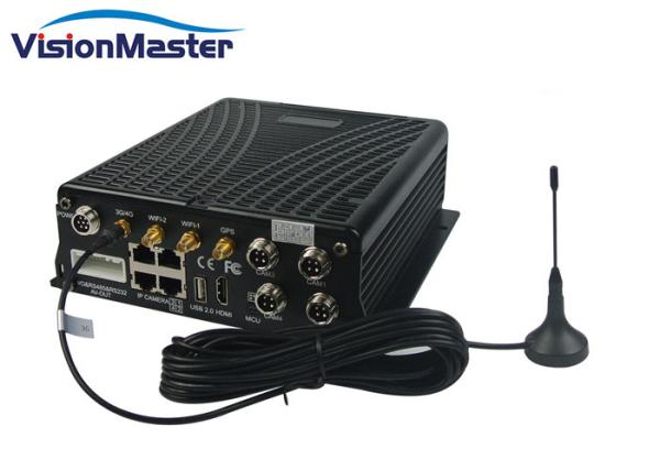 Quality Multi Channel Car Dvr 4 Cameras 4 Channels Car CCTV System With Aviation Connector for sale