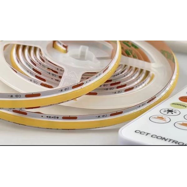 90 CRI COB 560leds CCT Dimmable LED Strip 8mm PCB For Energy Saving Eco Friendly Lighting In Europe