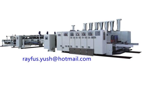 Quality Auto Flexo Printer Slotter Die Cutter / Flexographic Box Printing Machine for sale