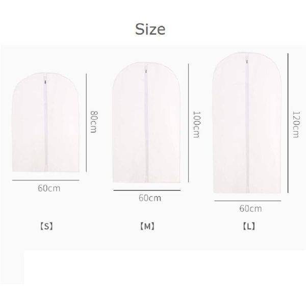 Moth Proof Clear Hanging Garment Bags Closet Storage Dust Covers Suit Coat PEVA