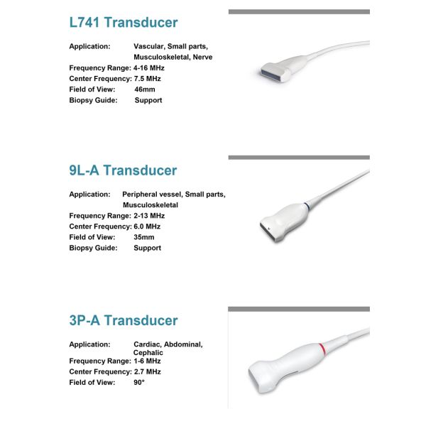 MSK Ultrasound TDI CW Color Sonoscape E2 E3 & Sonoscape E1 Usg