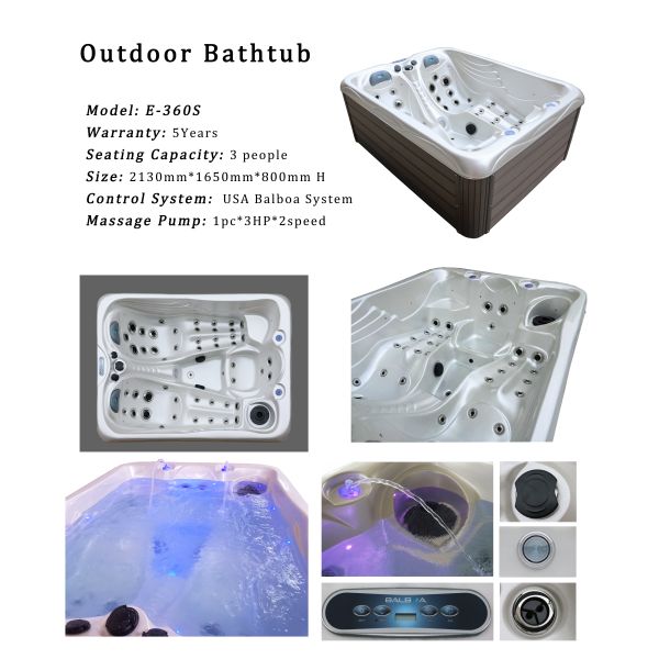 SAA RoHS 1000L Whirlpool Hot Tub Lodges For Jacuzzi