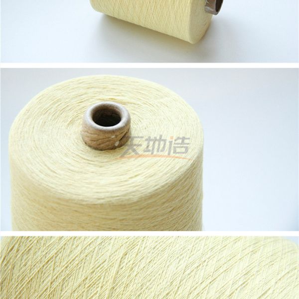 100% Para Aramid Yarn Raw Yellow Ne20/2