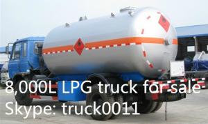 China 5000L -5500L DFAC LPG Bobtail Tanker Truck With Dispenser Filling Gas Machine, hot sale propane gas dispensing truck wholesale