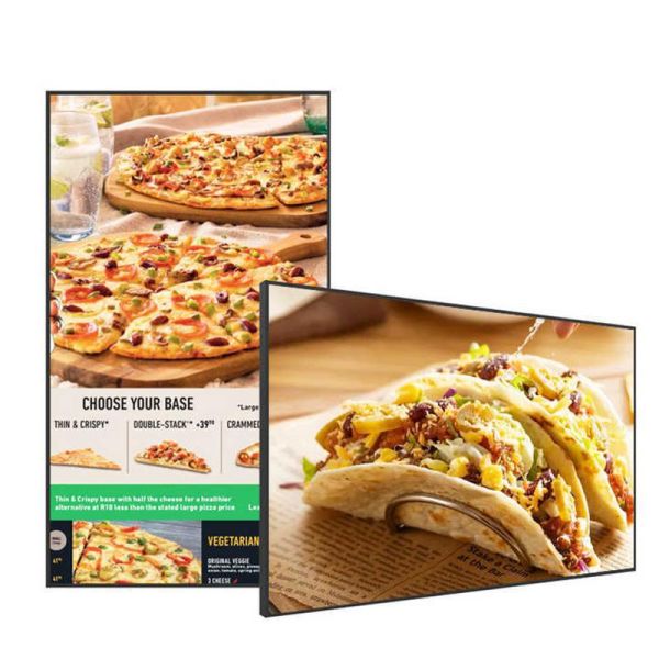 Restaurant Electronic Digital Signage 49 Inch Hanging Wall Mounted Digital Display With 3840x2160 Resolution 01