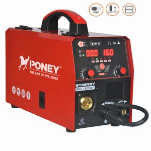 China MIG160 Synergic MIG Welder 220 Volt Wire Feed Welder Without Gas wholesale