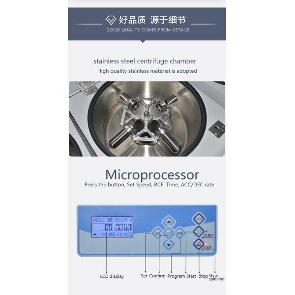 L500 Low Speed Centrifuge 5000rpm 16x15ml Capacity