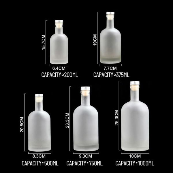 B2B Custom Glass Vodka Bottles|Leak-Resistant&FDA-Compliant|Wholesale for Distilleries/Distributors