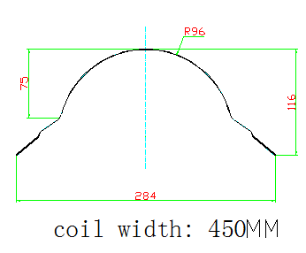 Gutter Roll Forming Machine , Color Metal Roof Machine With Auto Stacker