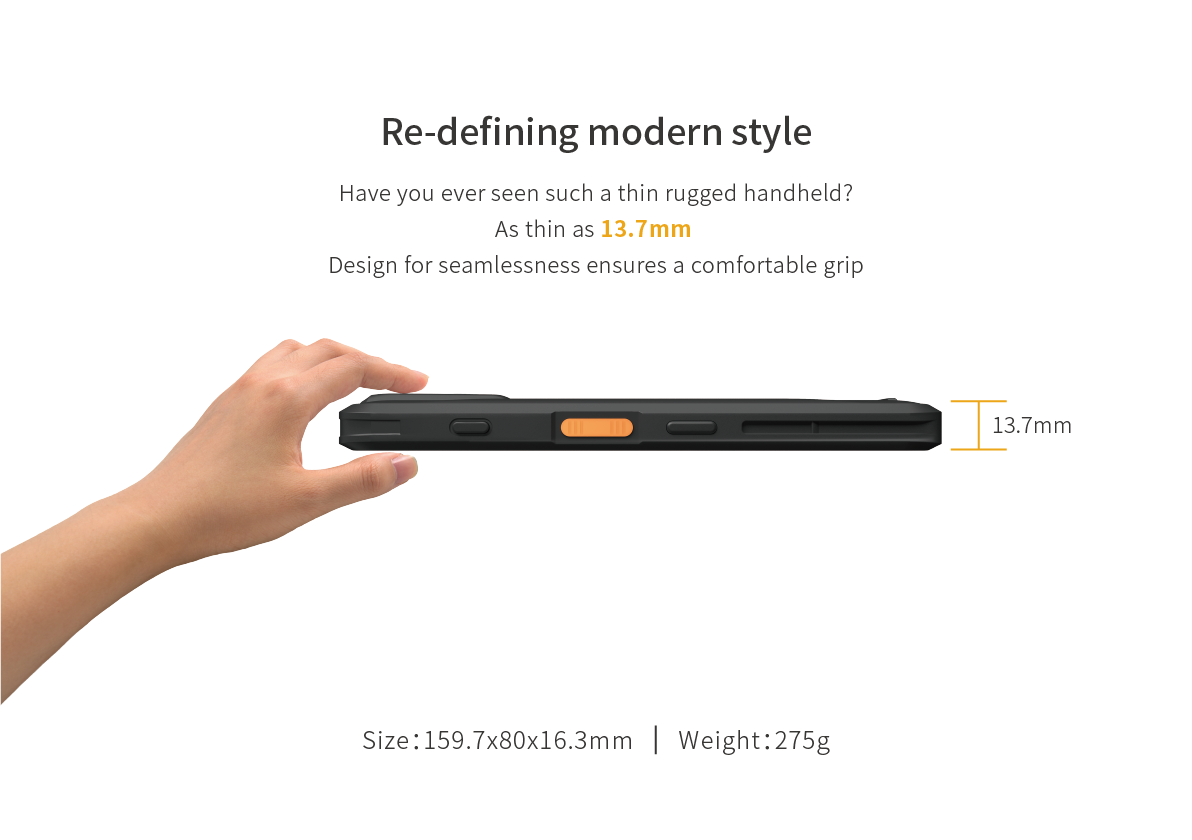 High Protection Multi-Purpose Wireless Terminal with Dual Cameras High Dynamic Range Imaging and 64GB ROM
