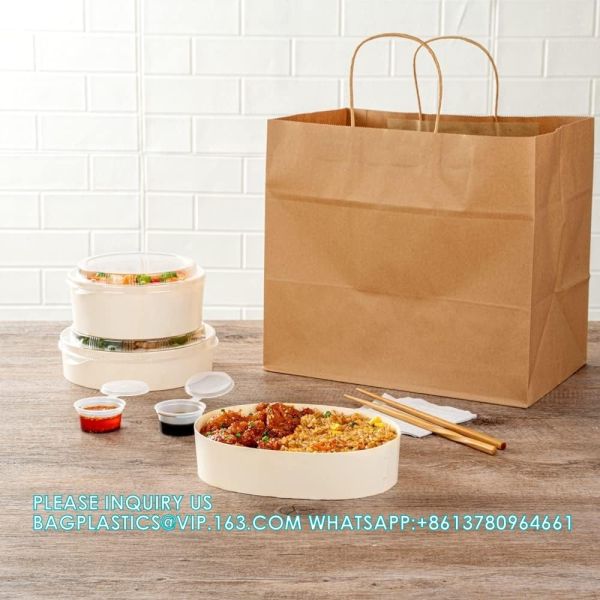 38 Ounce Compostable Food Containers, Oval Wooden Bento Boxes Disposable Wood Bowls Disposable, For Sushi