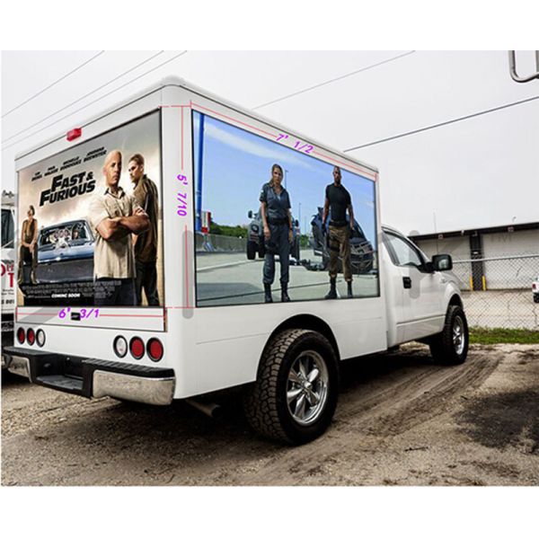 P16mm 2R1G1B Truck Mounted Led Screen CE RoHS 16mm Viewing Distance