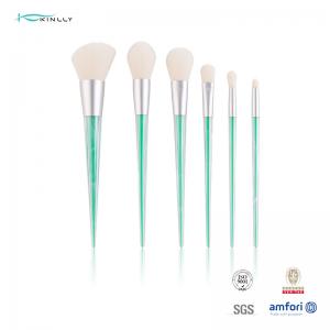 China 6pcs Crystal Makeup Brushes Set Soft Bristles Professional Makeup Brush Kit wholesale
