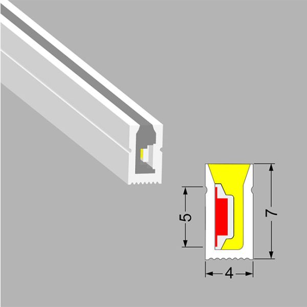 04*07mm Side View IP67 Waterproof Neon Lights Indoor Outdoor 24V RGB LED Neon Flex