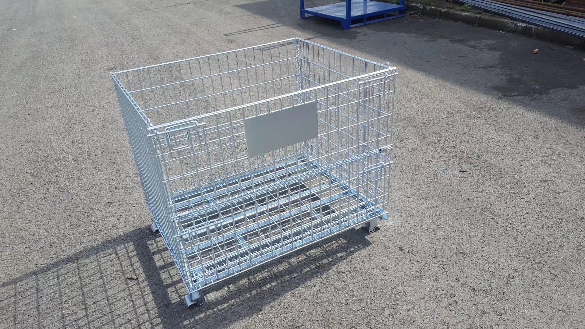 China Warehouse Mesh Box Foldable Wire Container Foldable Stackable wholesale