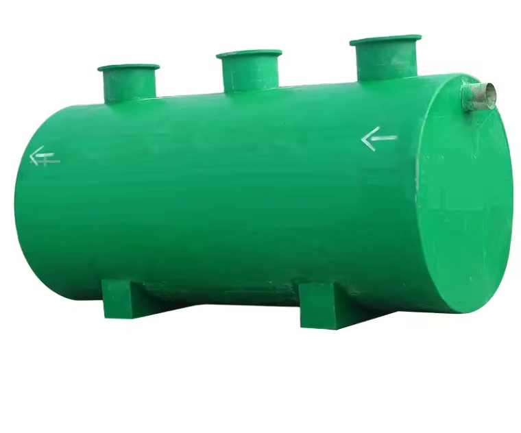 Underground FRP Fiberglass Septic Tank Various Capacity Customized Finished FRP Purification Treatment