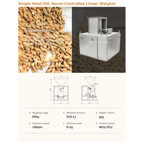 Automatic Four Heads Linear Weigher SUS304 35BMP For Weighing 1000g Product
