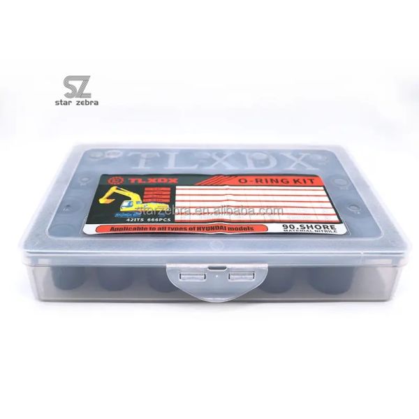 666PCS 42ITS Shore 90 Material Nitrile O-Ring Kit Compatible with All HYUNDAI Models