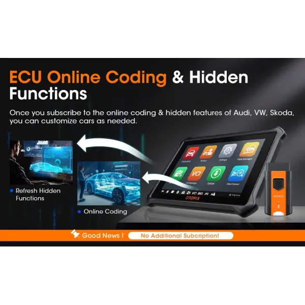 OTOFIX D1 Bluetooth Automotive Scan Tool All System Automotive Diagnostic Tool Bidirectional OBD2 Scanner 2 Year Free up