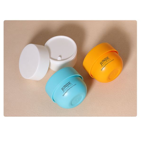Luxury Plastic Cosmetic Round Wide Mouth Bowl Shape Body Cleanser Butter Scrub Cream Jar 200g Cosmetics Packaging Containers