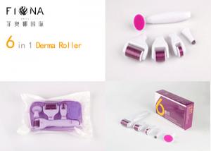 China High quality factory sales 6 in 1 derma roller custom logo needles micro needle roller derma skin roller CE approved wholesale