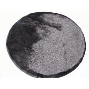 China Round Shining Soft Polyester Silk Shaggy Rug wholesale
