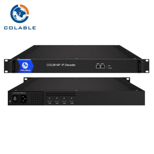 Quality 4 CH 8 CH 12 CH IP to HDMI Decoder UDP RTP IP Video Decoder COL5814P for sale