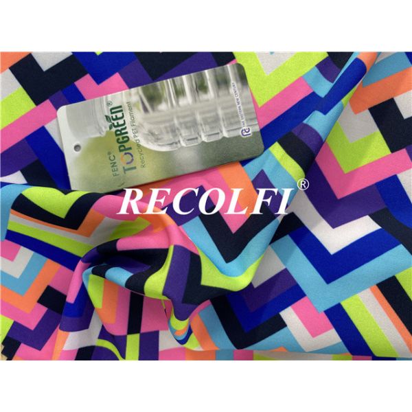 Ink Jet Digital Print Lycra Xtra Life Fabric Athleisure Wearing Sustainable