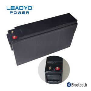 China 12V 100Ah Slimline Lithium Battery With Bluetooth Front Terminal wholesale