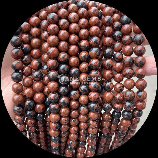 Round Shape Gems Bead Perfect for Bracelets Various Stone Types Dragon Blood Indian Agate Loose Round Gemstone Beads Strands