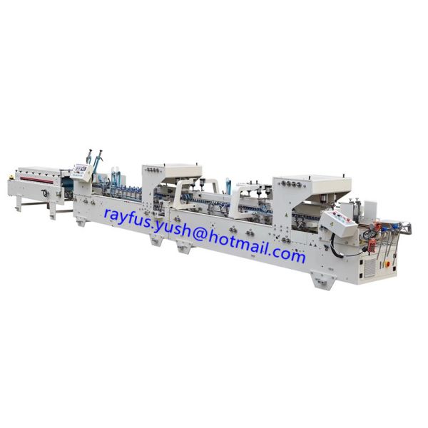 Pre Carton Folder Gluer Machine High Speed For Paperboard Or E F Flute Corrugated