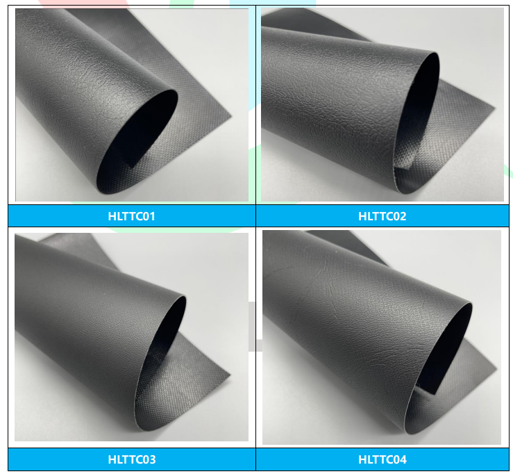 Waterproof Embossed Artificial PVC Leather Tarpualin Rolls For Sofa Bag Furniture Metallic Feature Roll Blackout 1000DX1000D 20X20 680G