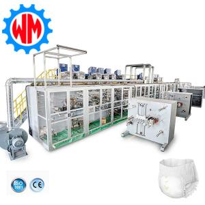 China High Efficiency Full Servo Baby Diaper Making Machine Intelligent PLC Control Global Export wholesale